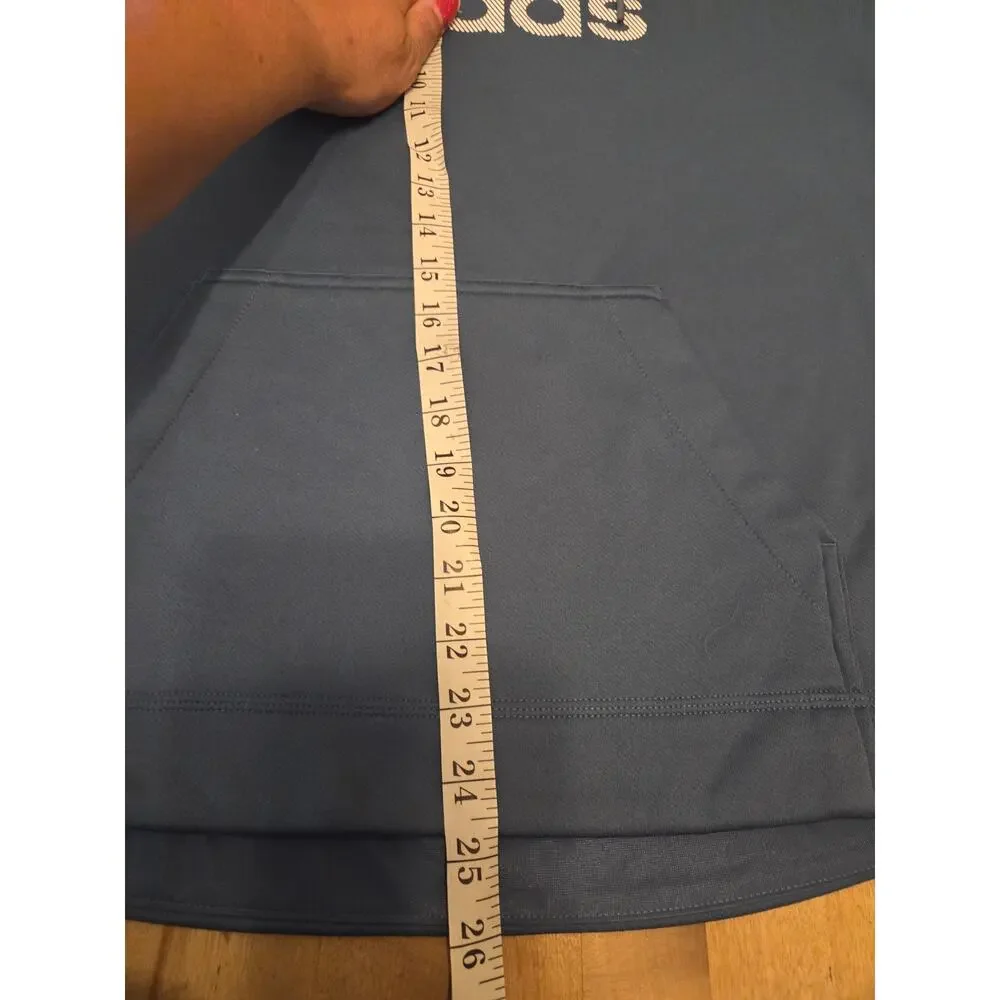 adidas Men's Game and Go Pullover Hoodie Blue Size Medium  Excellent Condition